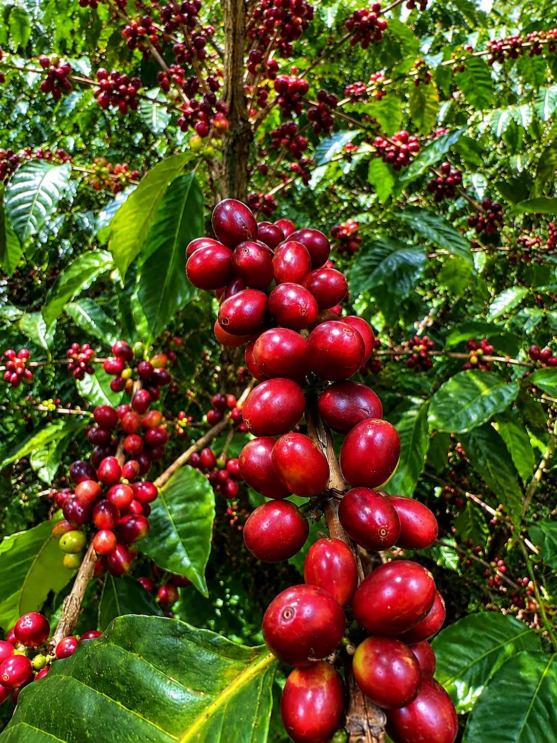 Cerezas de la variedad Anacafé 14