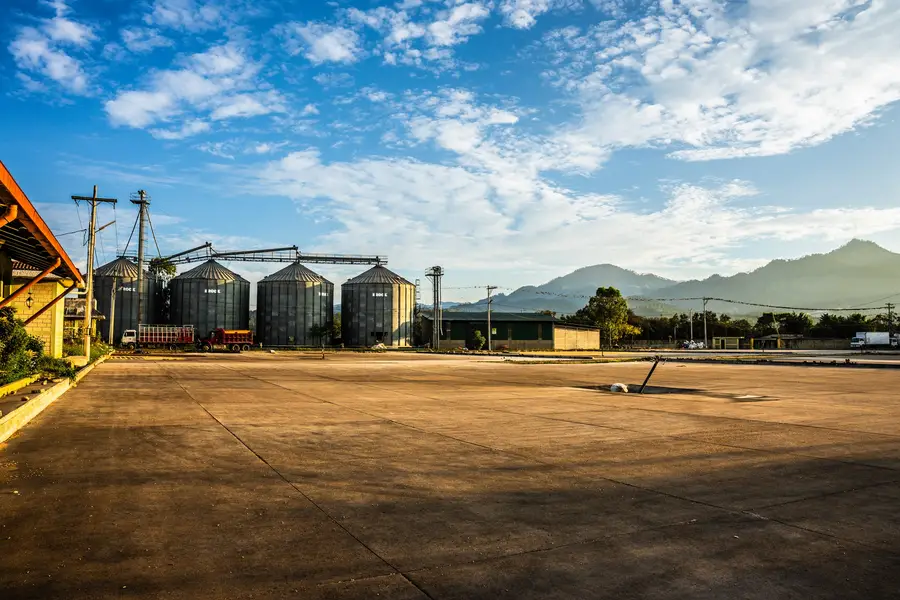 Silos del beneficio seco